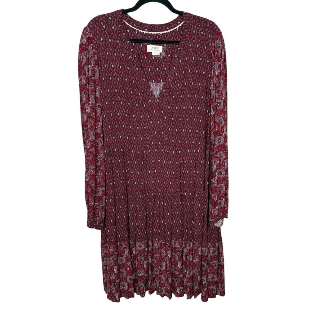 Maeve Anthropologie Amber Tiered Tunic Dressā Size XL Boho Cottagecore
